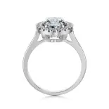 Pierścionek z owalnym diamentem białe złoto SBPZ_005